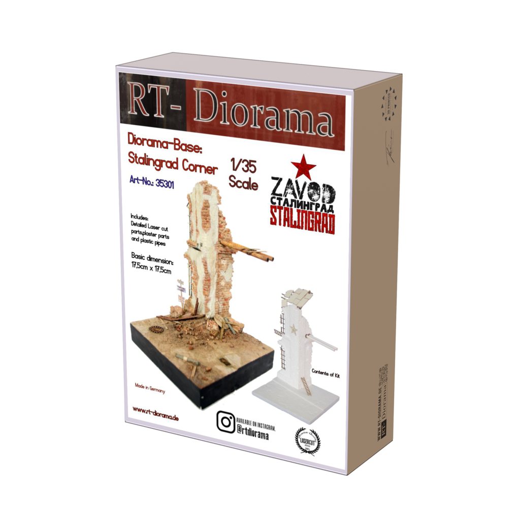 RT Diorama 35012 - 1/35 Destroyed Bridgehead RTD35012 - Accessories Dynamo  Models RTディオラマ(RT Diorama) 1/35 ソリッドスケール パンサーG用マスキングシート DB Nov 1944 プラモデル