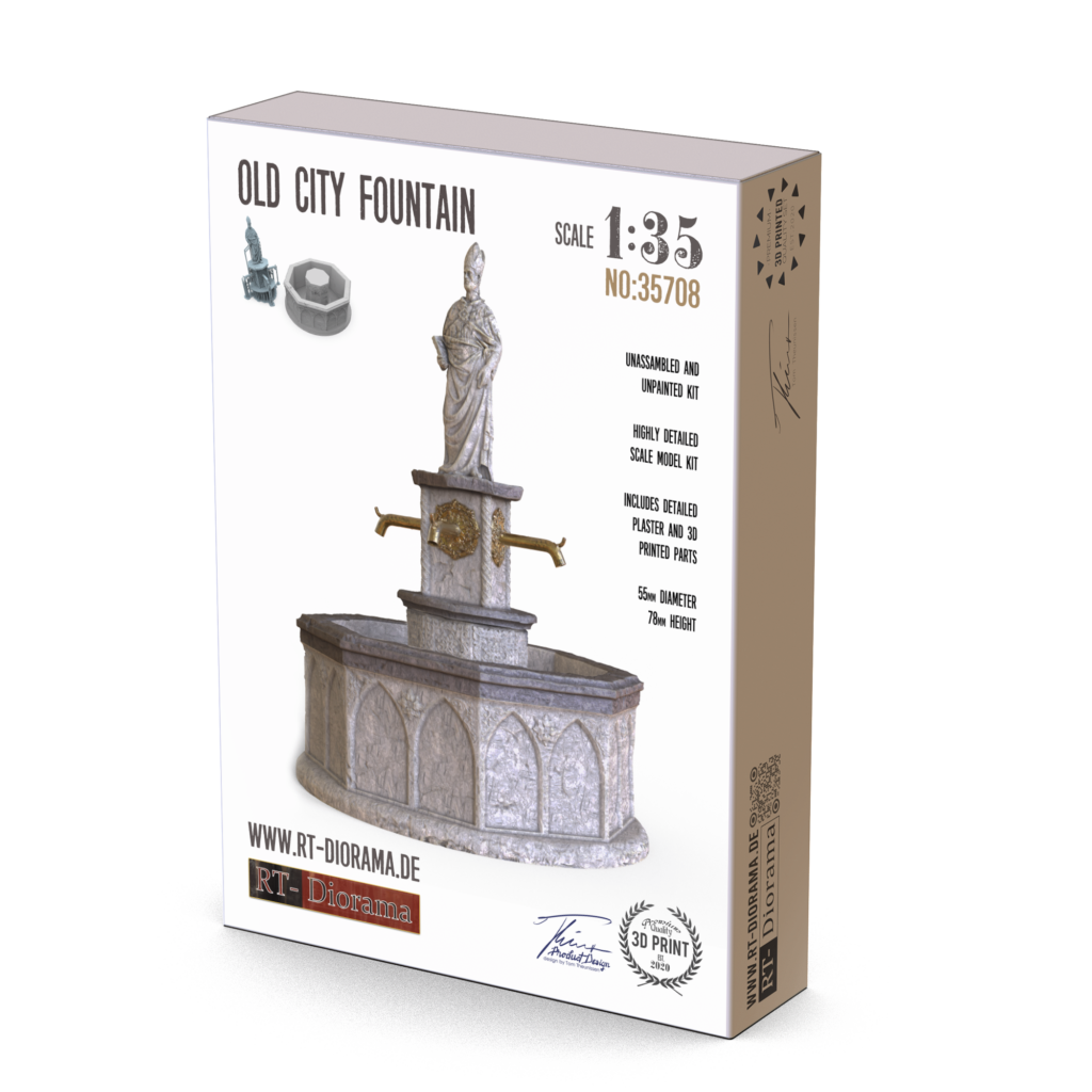 Old City Fountain RT Diorama Old city fountain rt diorama