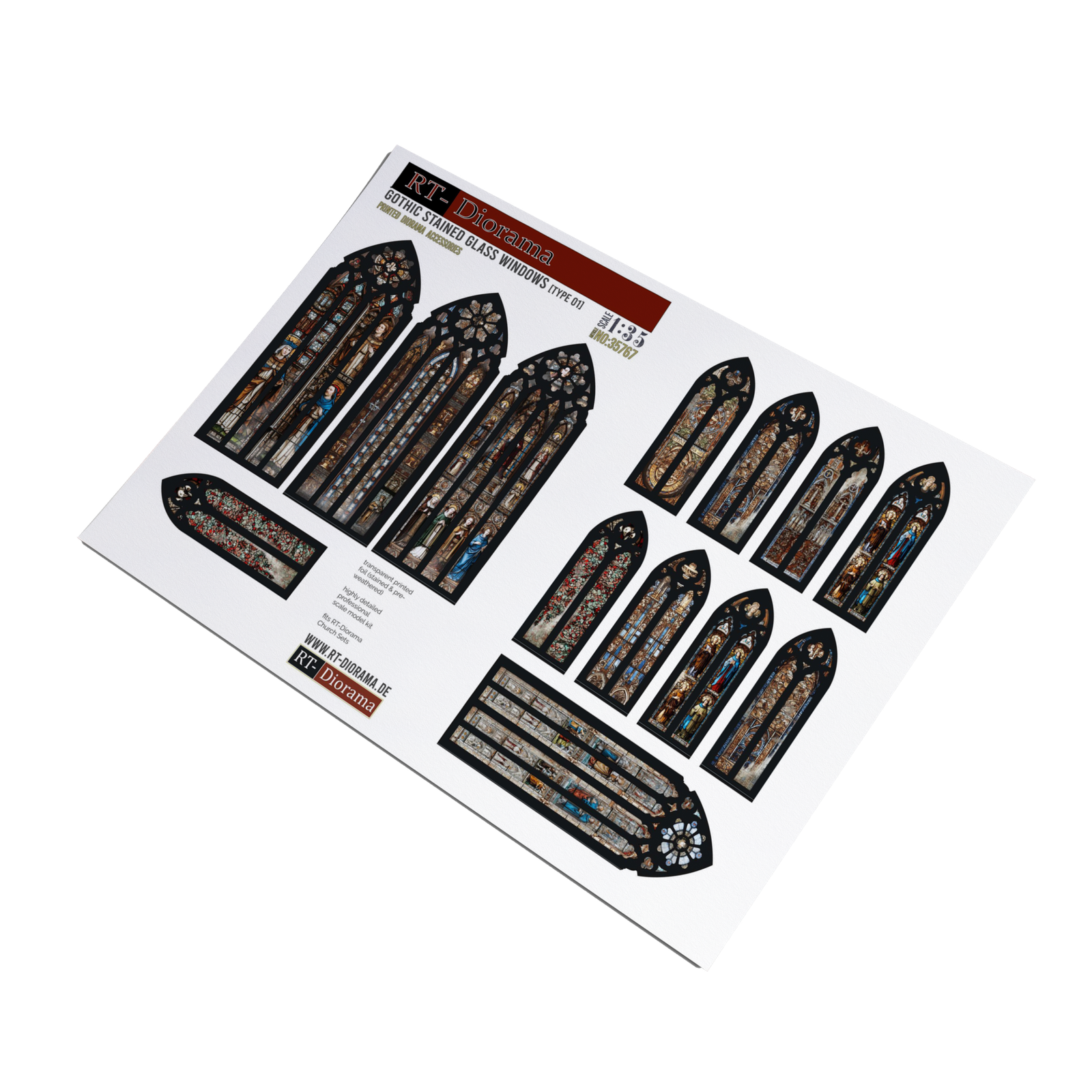 Gothic stained glass windows (Typ1)