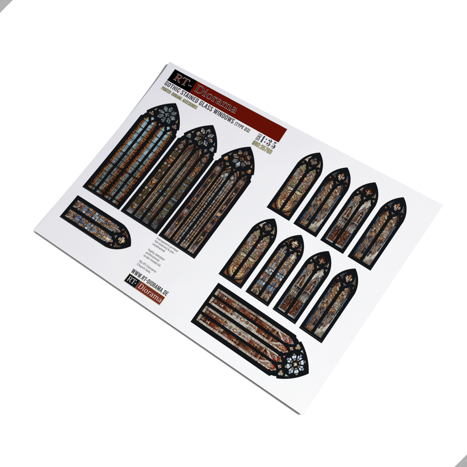Gothic stained glass windows (Typ3)