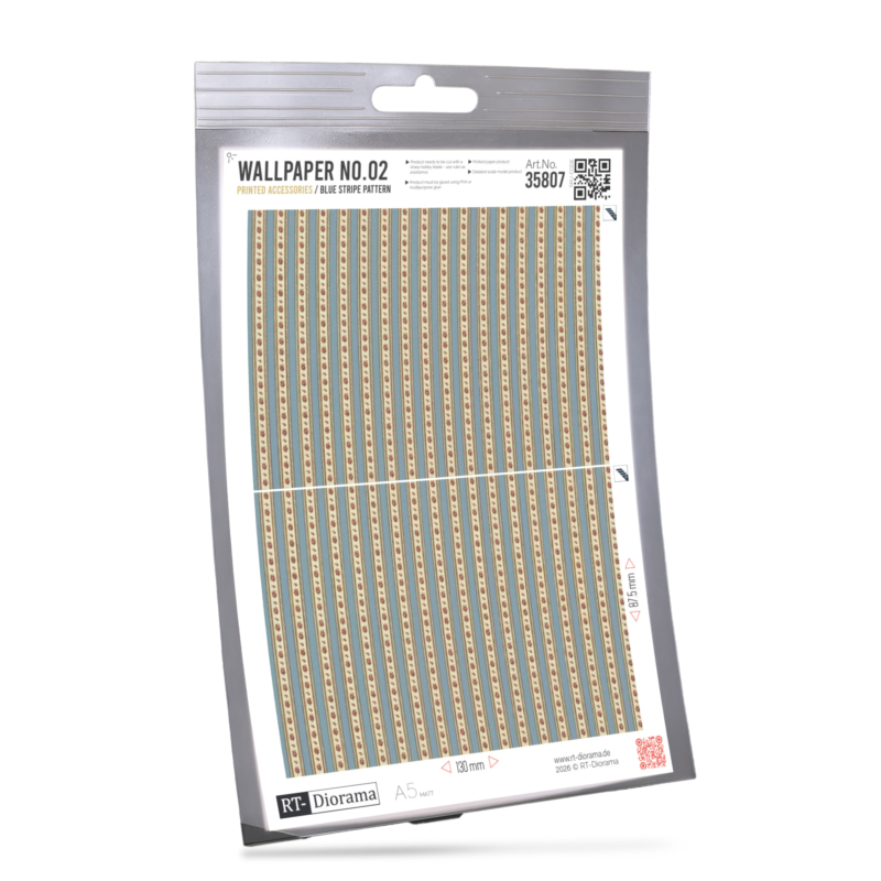 Wallpaper No.02 – Blue Stripe Pattern