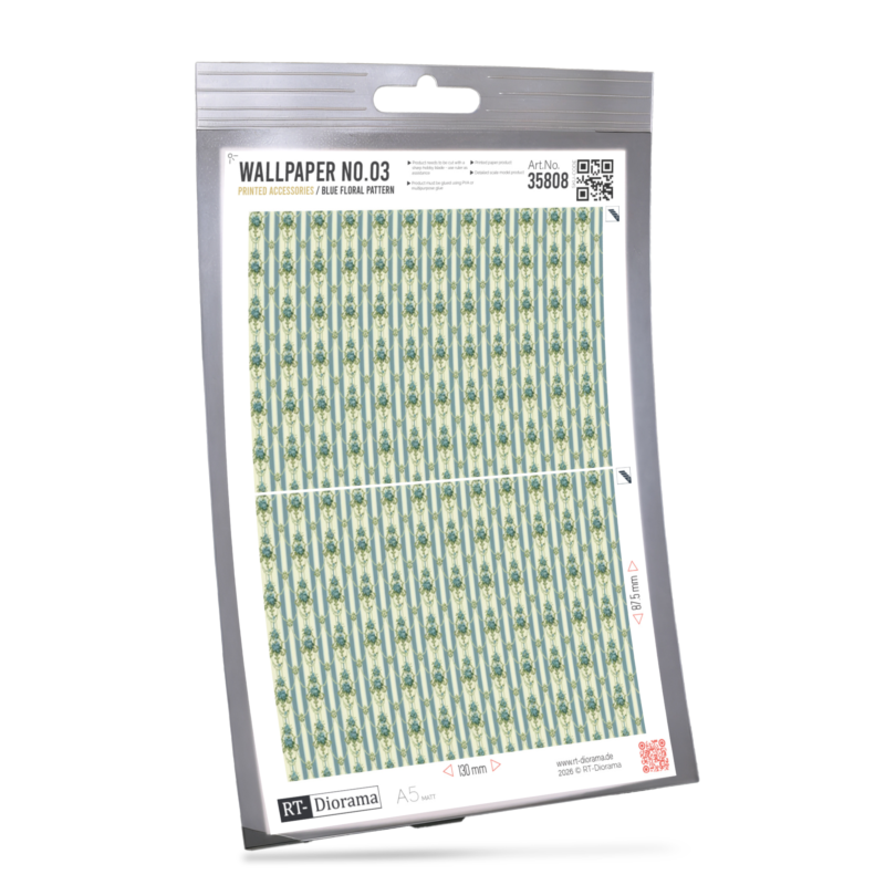 Wallpaper No.03 – Blue Floral Pattern