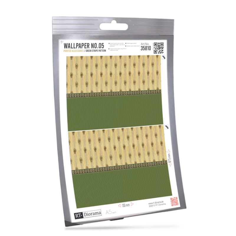 Wallpaper No.05 – Green Stripe Pattern