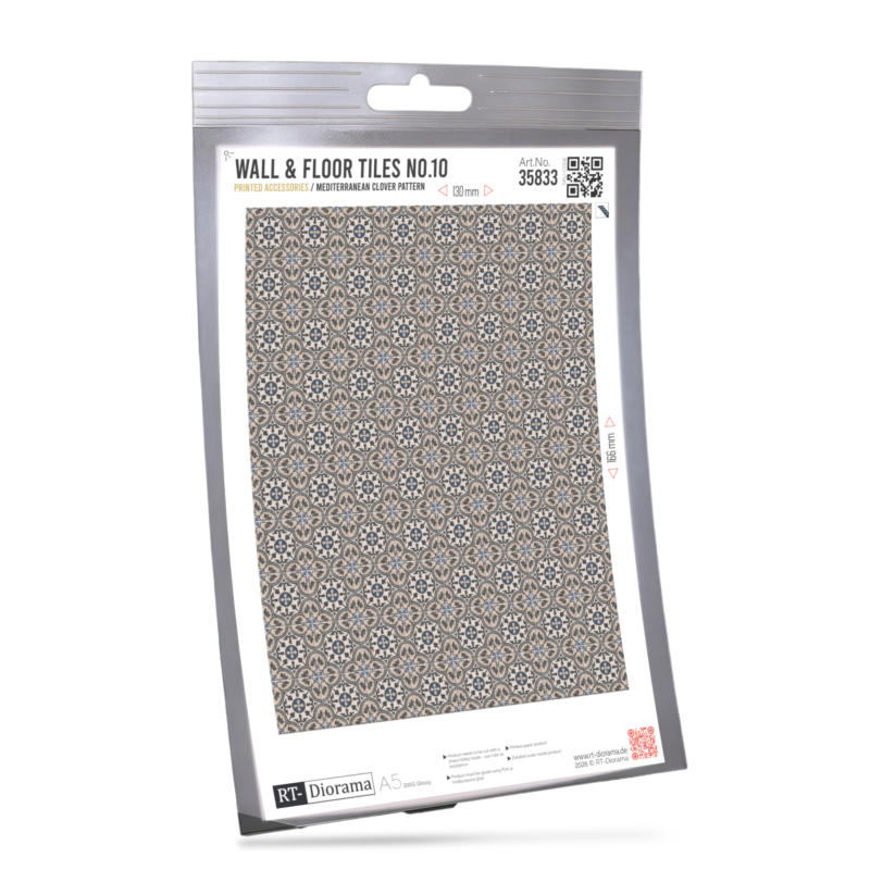 Wall & Floor Tiles No.10 – Mediterranean Clover Pattern