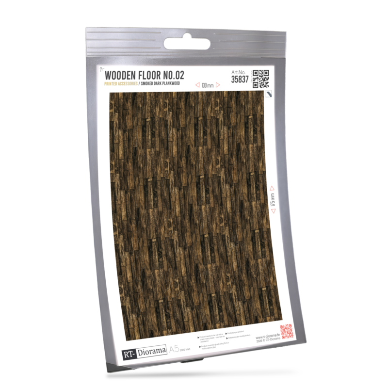 Wooden Floor No.02 – Smoked Dark Plankwood