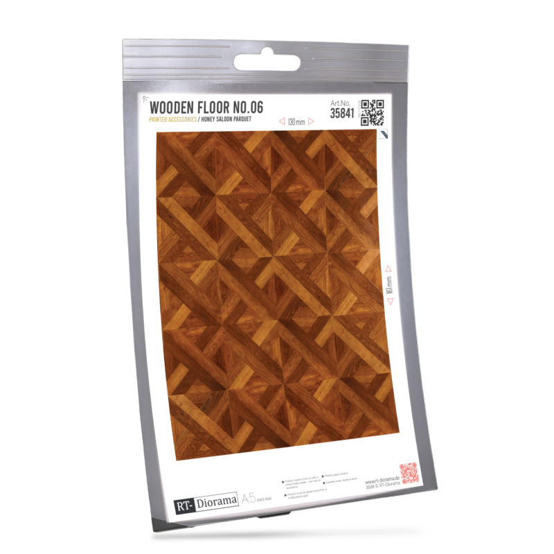 Wooden Floor No.06 – Honey Saloon Parquet