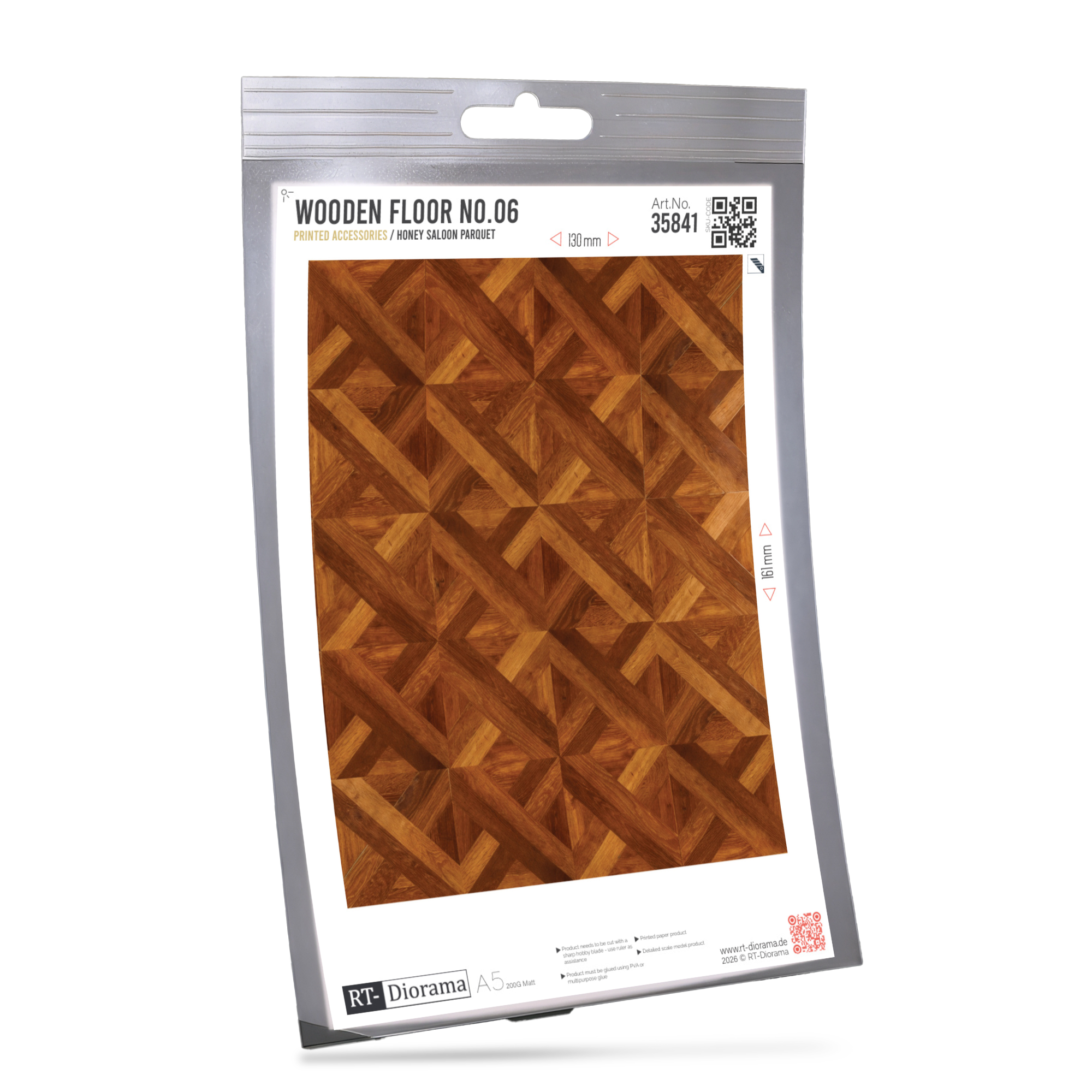 Wooden Floor No.06 – Honey Saloon Parquet