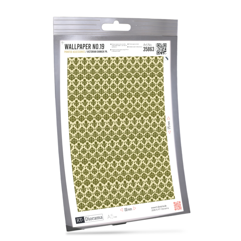 Wallpaper No.19 – Victorian Damask Pattern