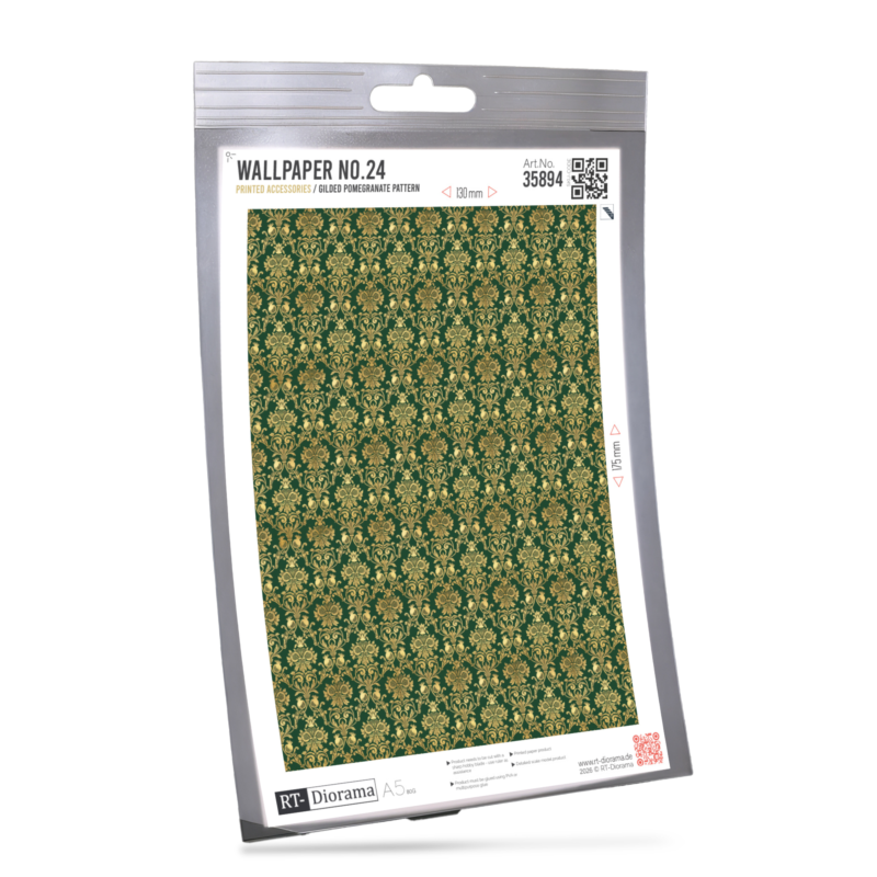 Wallpaper No.24 – Gilded Pomegranate Pattern