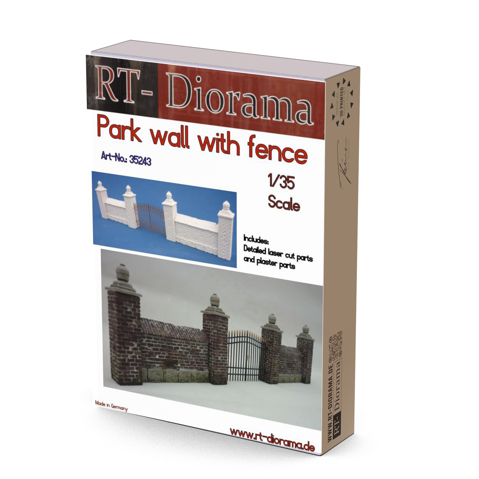 Park Wall with Fence – product image