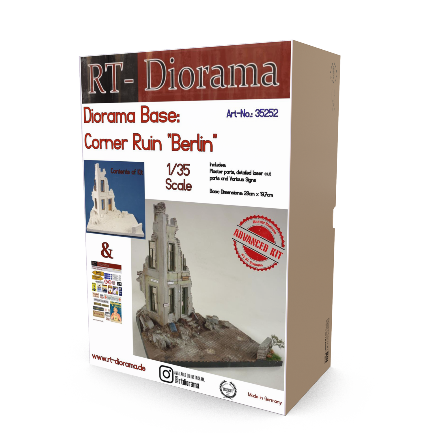 Corner Ruin "Berlin" [Diorama Base] – product image