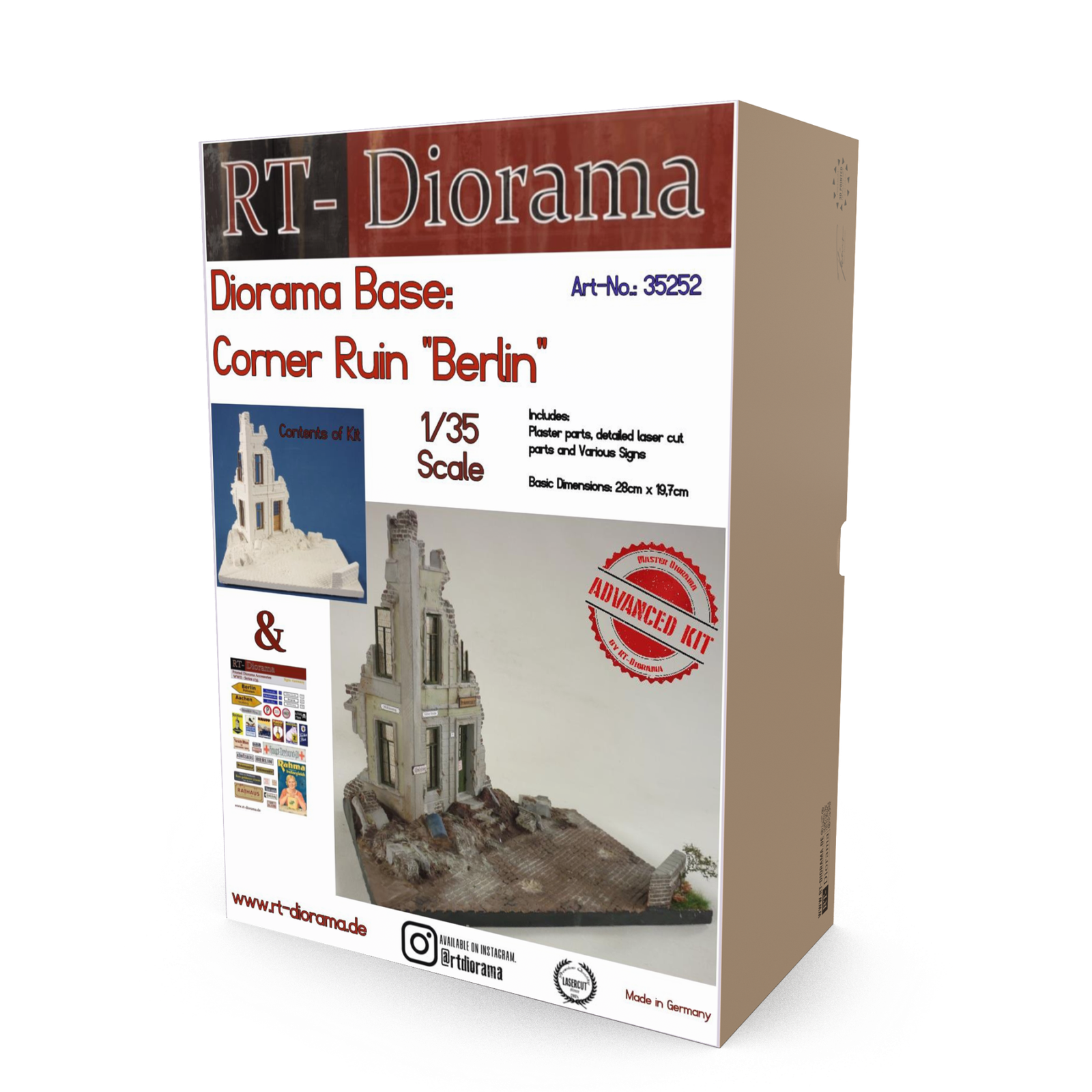 Corner Ruin "Berlin" [Diorama Base] – product image