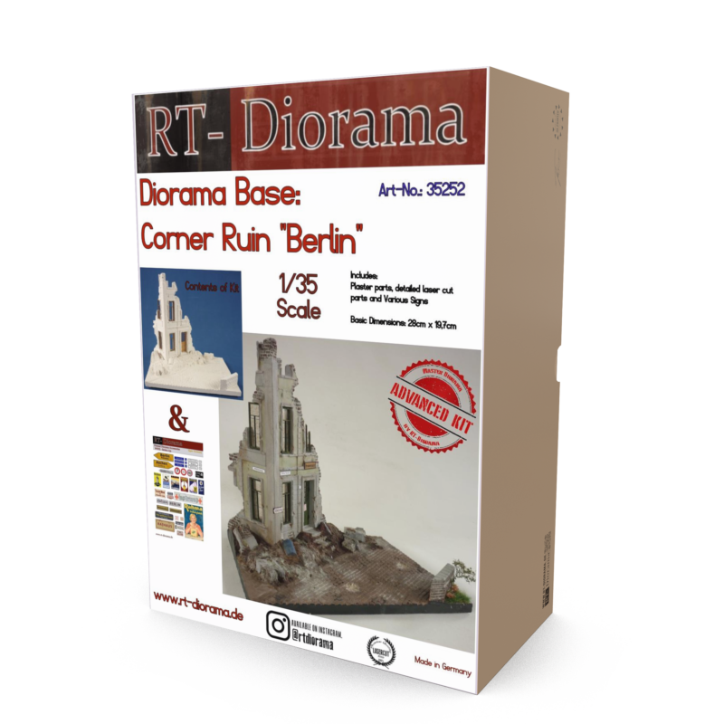 Corner Ruin "Berlin" [Diorama Base] – product image