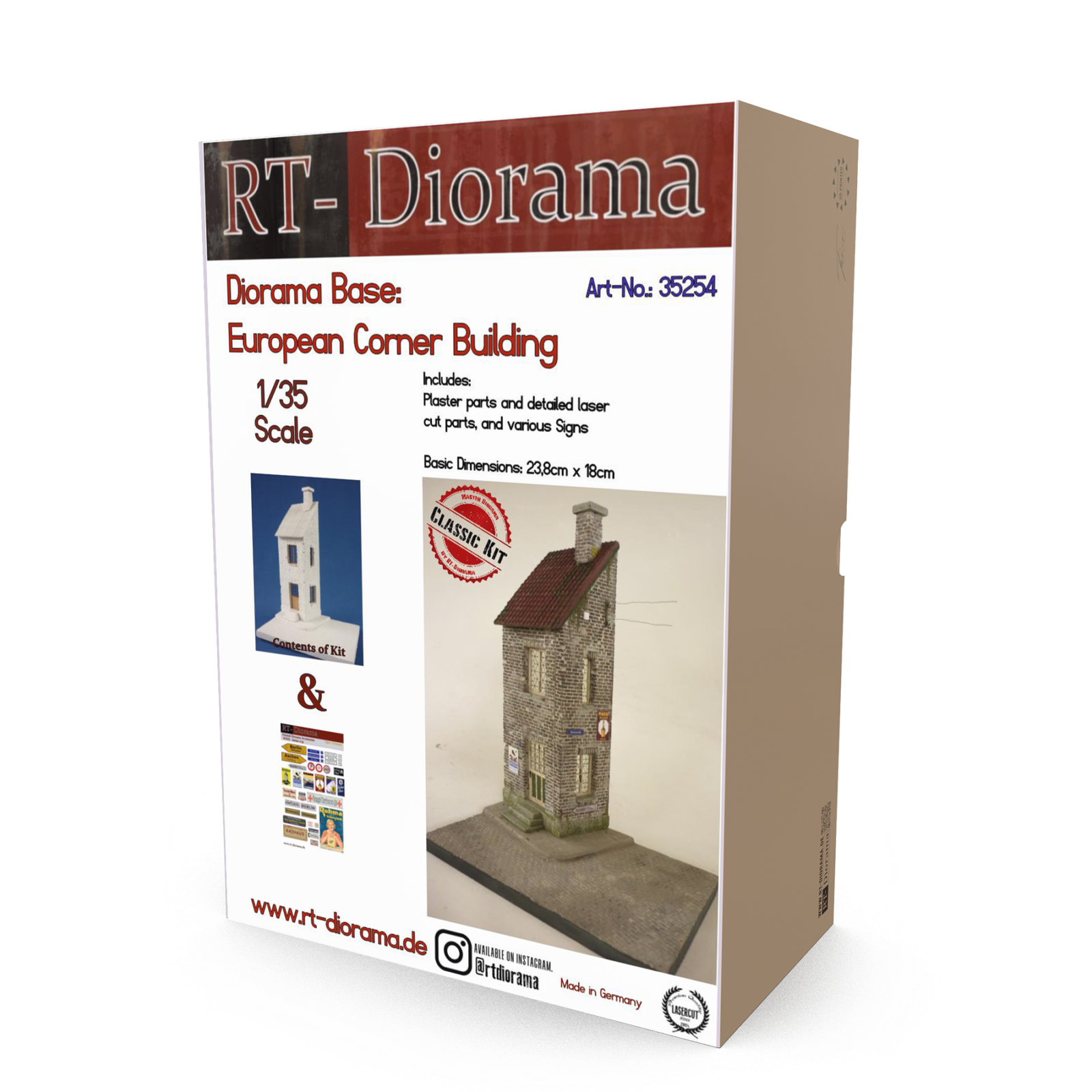 European Corner Building [Diorama Base] – product image