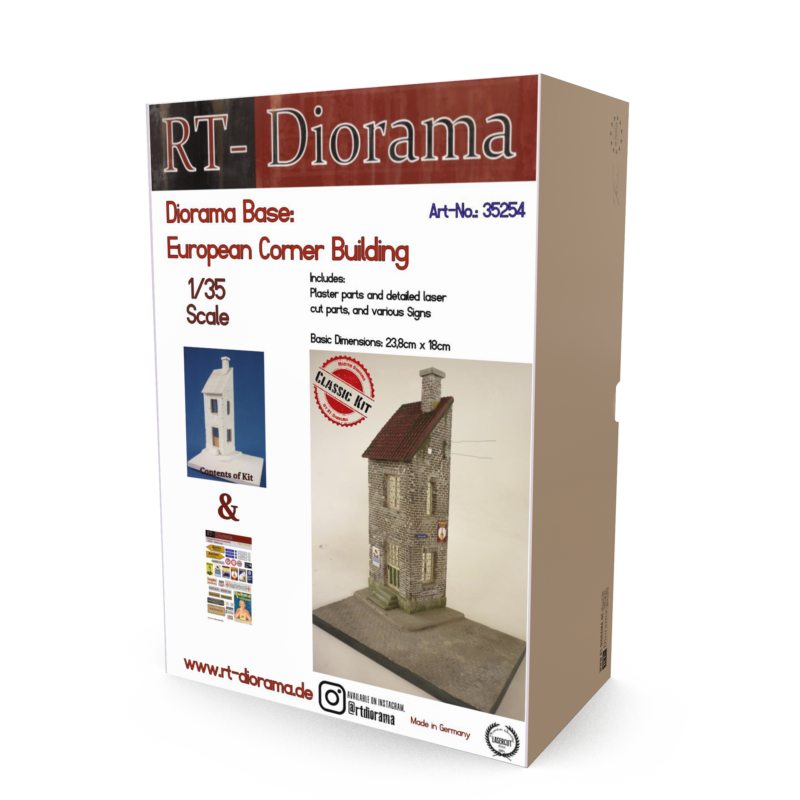 European Corner Building [Diorama Base] – product image