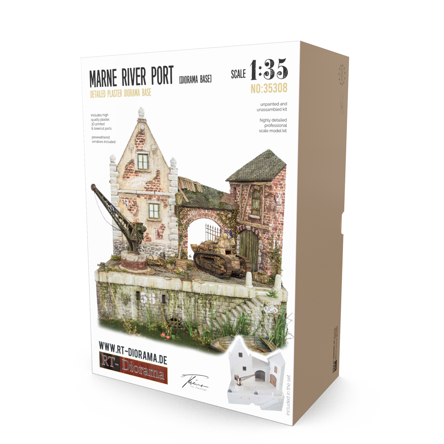 Marne River Port [Diorama Base] – product image