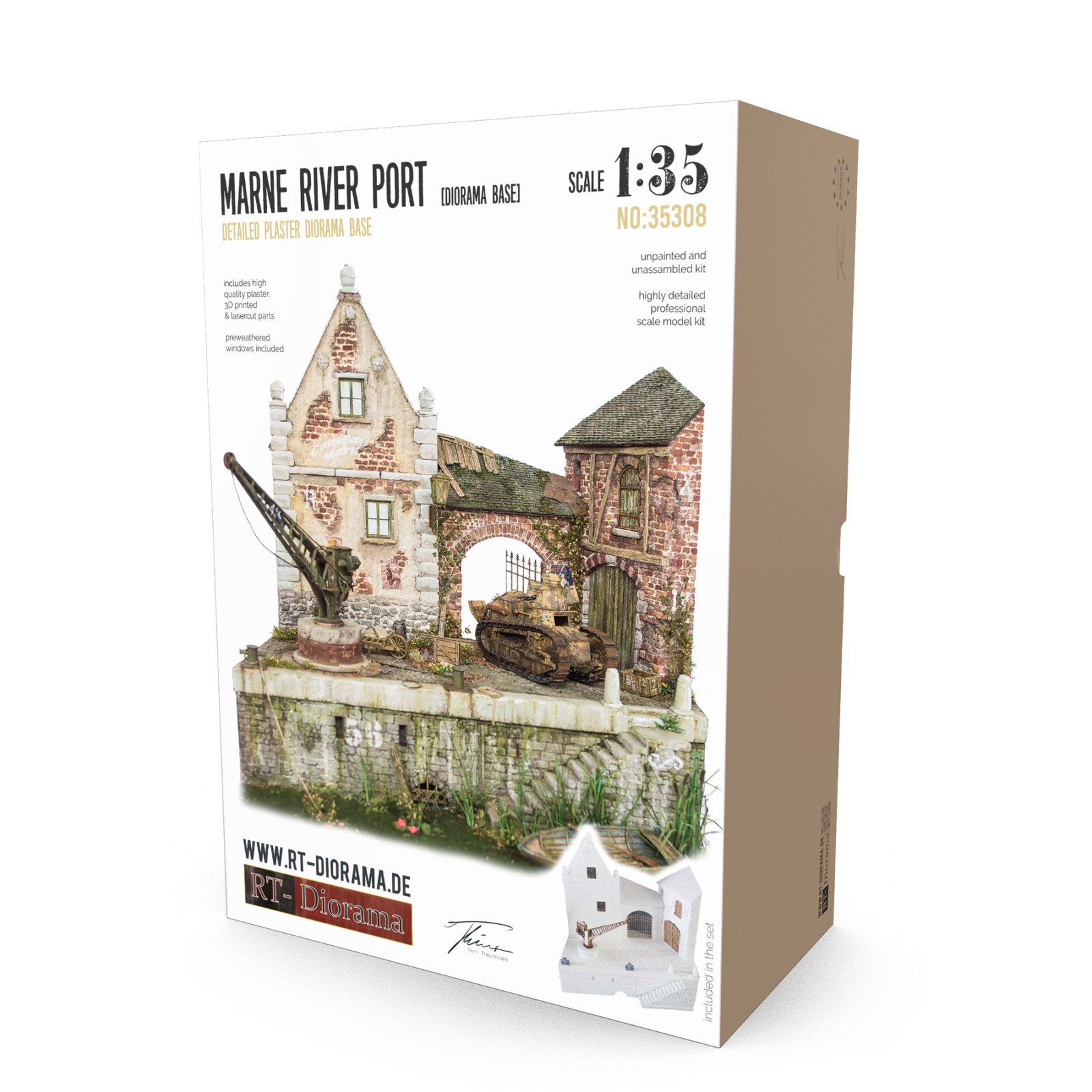 Marne River Port [Diorama Base] – product image