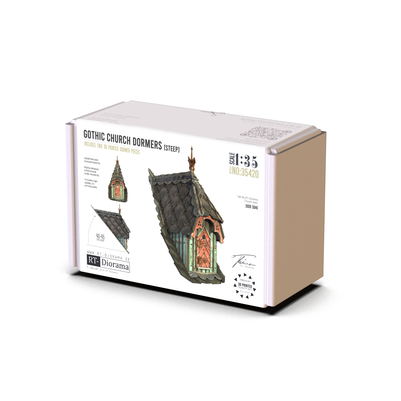 Gothic Church Dormers Steep [~40-45°] – product image