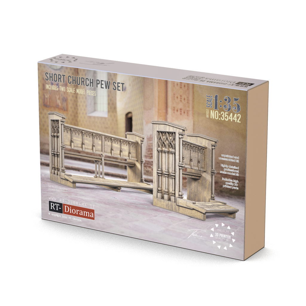 Short Church Pew Set – product image