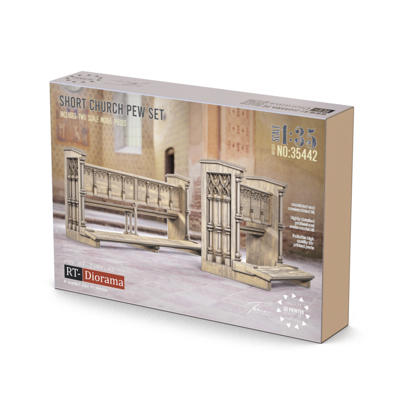 Short Church Pew Set – product image