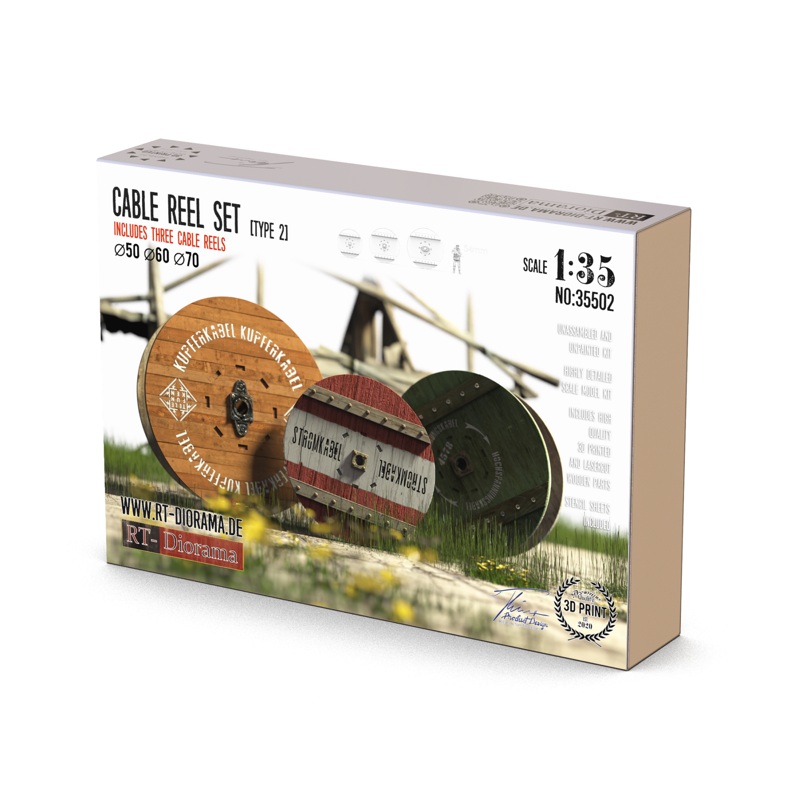Cable Reel Set (3pcs. medium) – product image