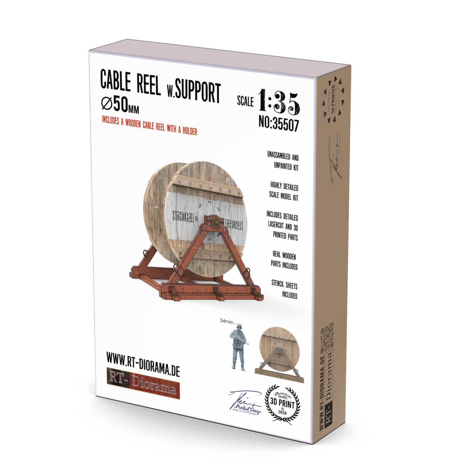 Cable Reel w. Support Ø50mm – product image