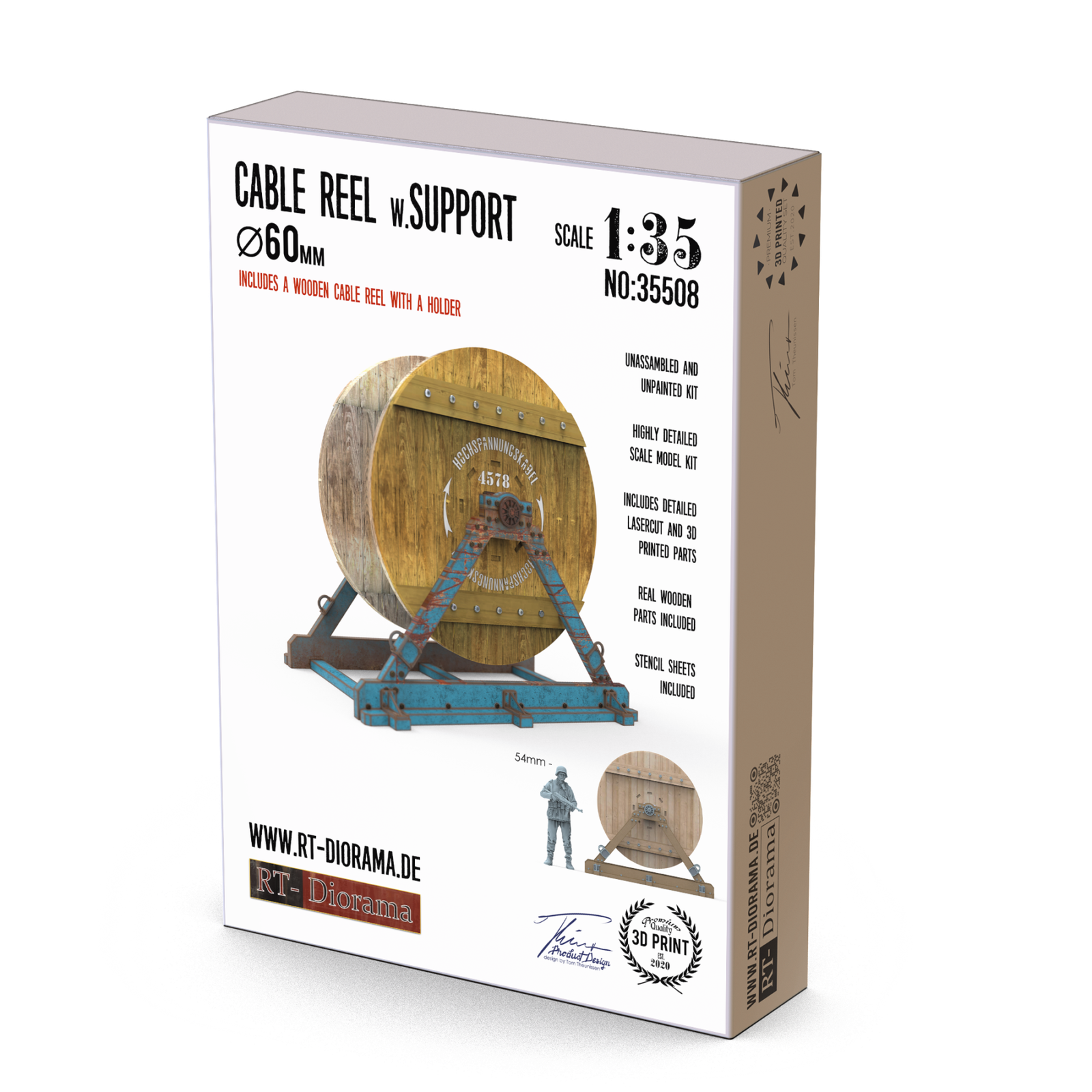 Cable Reel w. Support Ø60mm – product image
