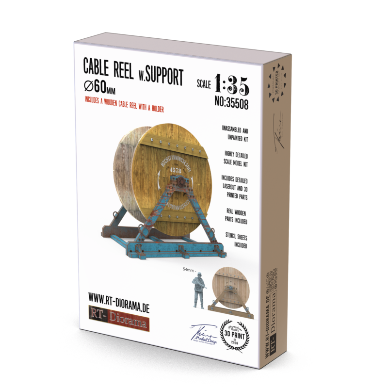 Cable Reel w. Support Ø60mm – product image