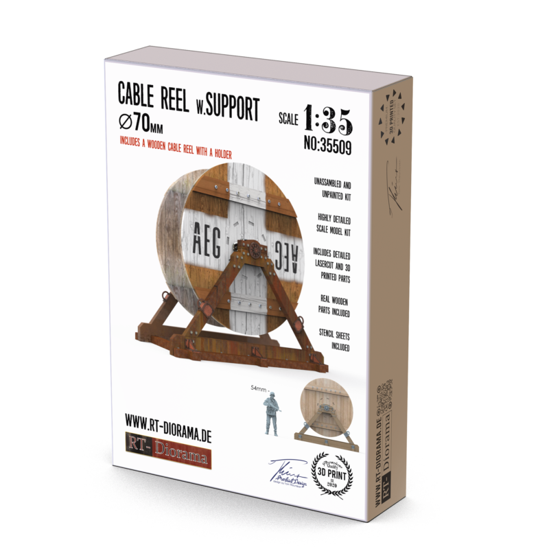 Cable Reel w. Support Ø70mm – product image