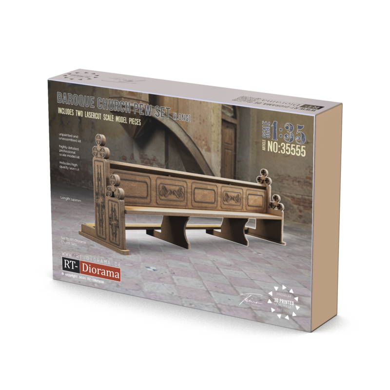 Baroque Church Pews (Long) – product image