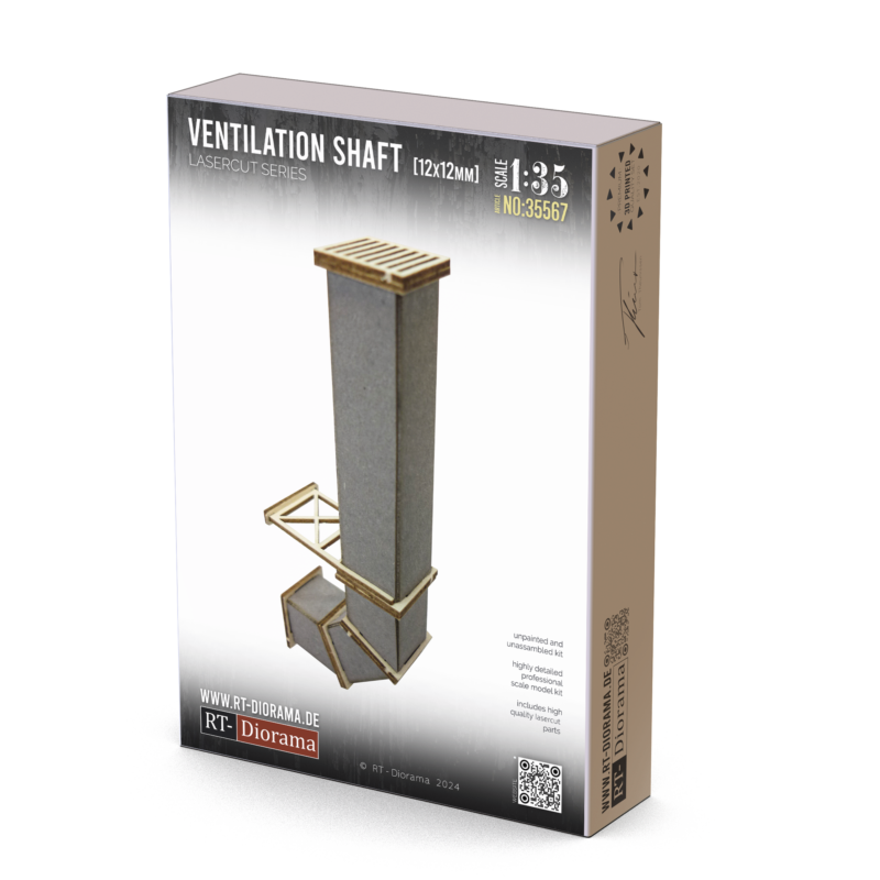 Ventilation shaft 12x12mm – product image