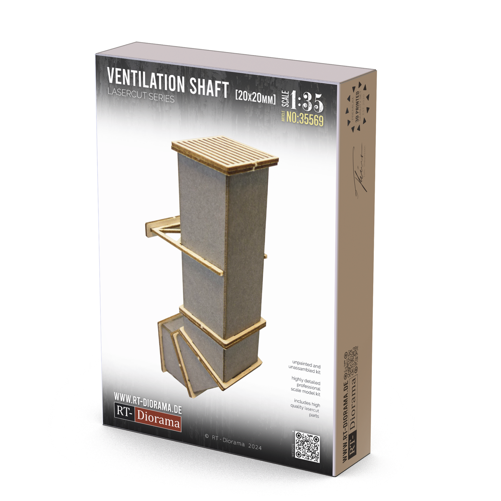 Ventilation shaft 20x20mm – product image