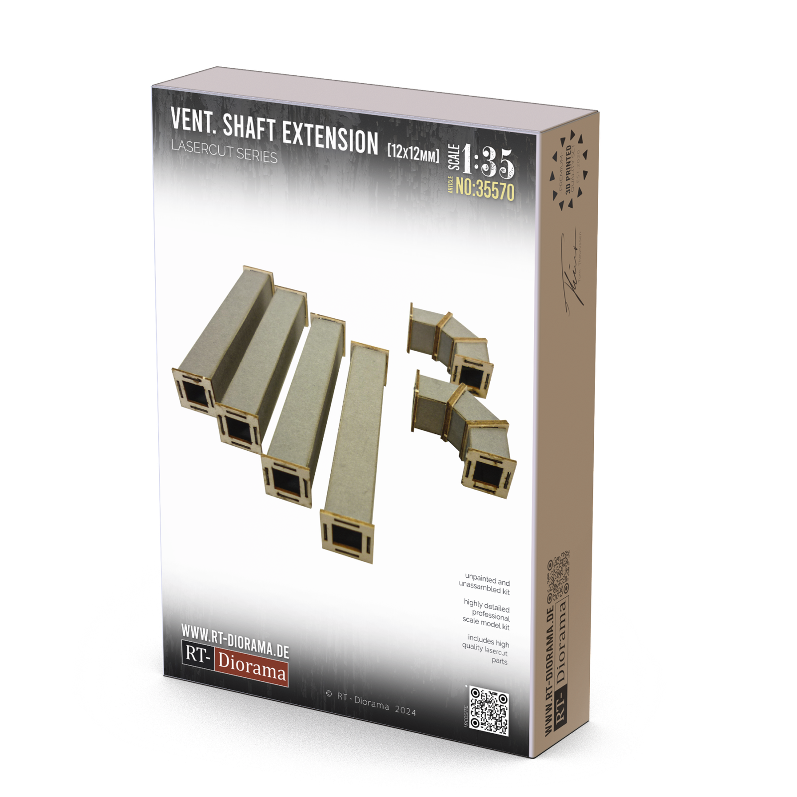 Ventilation shaft 12x12mm expansion – product image
