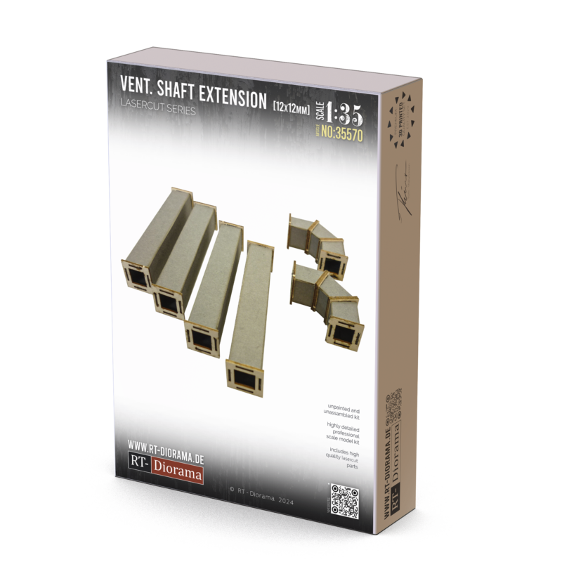 Ventilation shaft 12x12mm expansion – product image