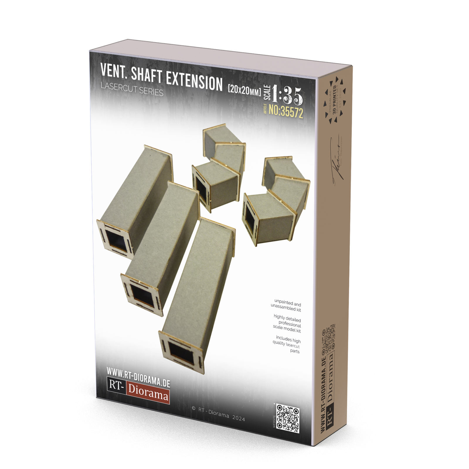 Ventilation shaft 20x20mm expansion – product image
