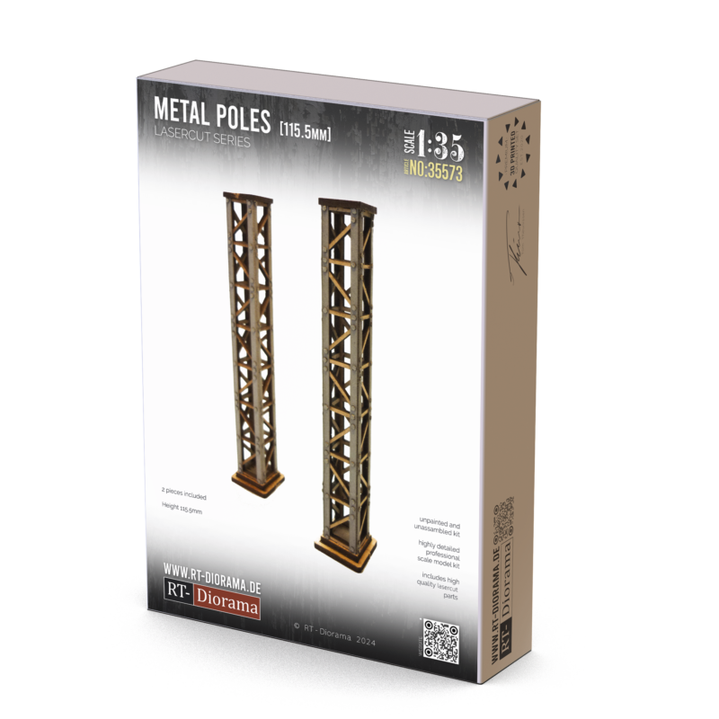 Metal poles (2pcs.) 115,5mm – product image