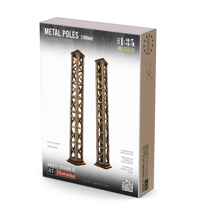 Metal poles (2pcs.) 148mm – product image