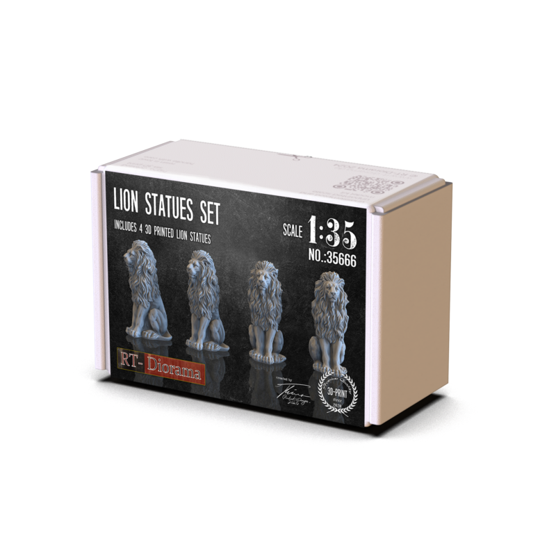 Lion Statues Set (4pcs.) – product image
