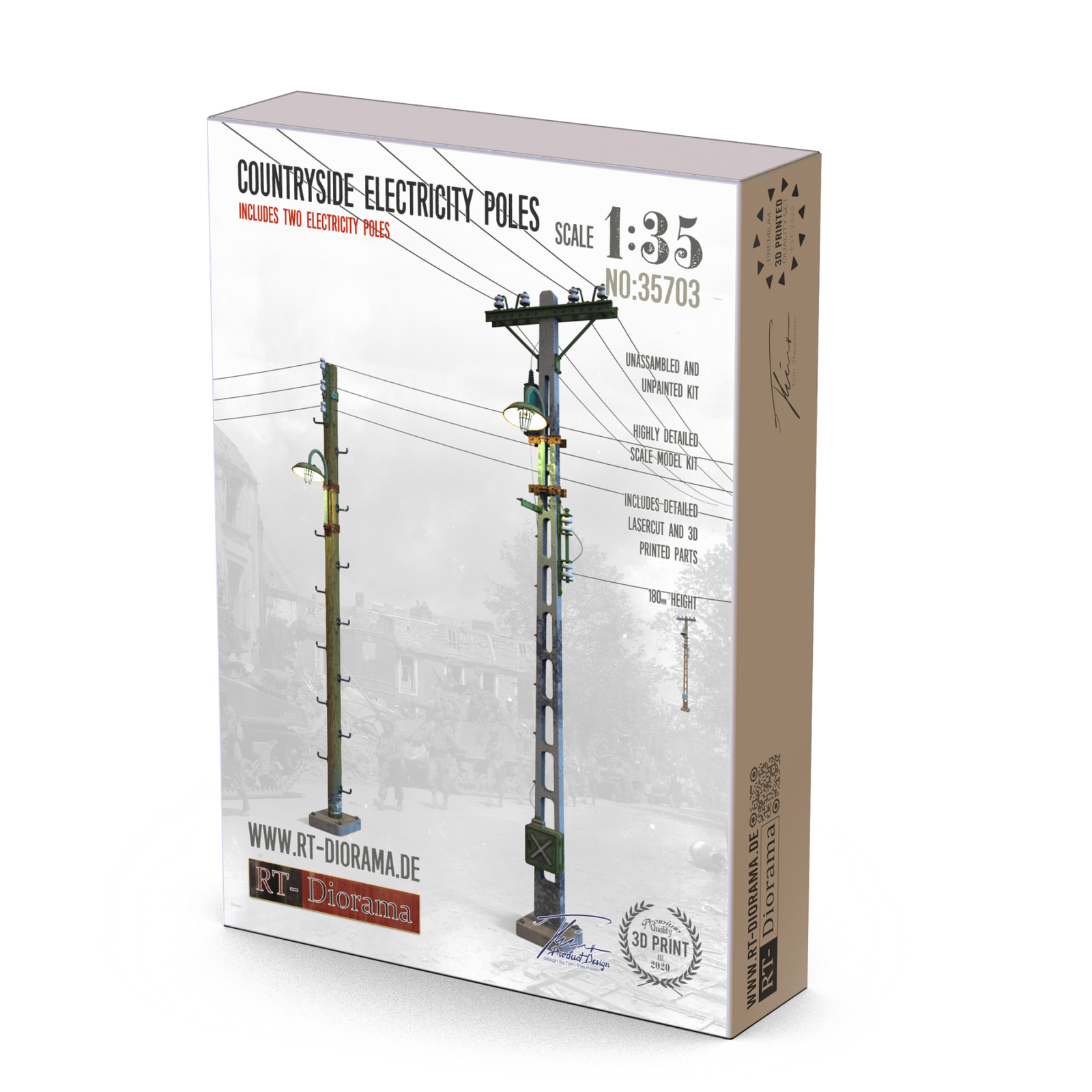 Countryside Electricity Poles – product image