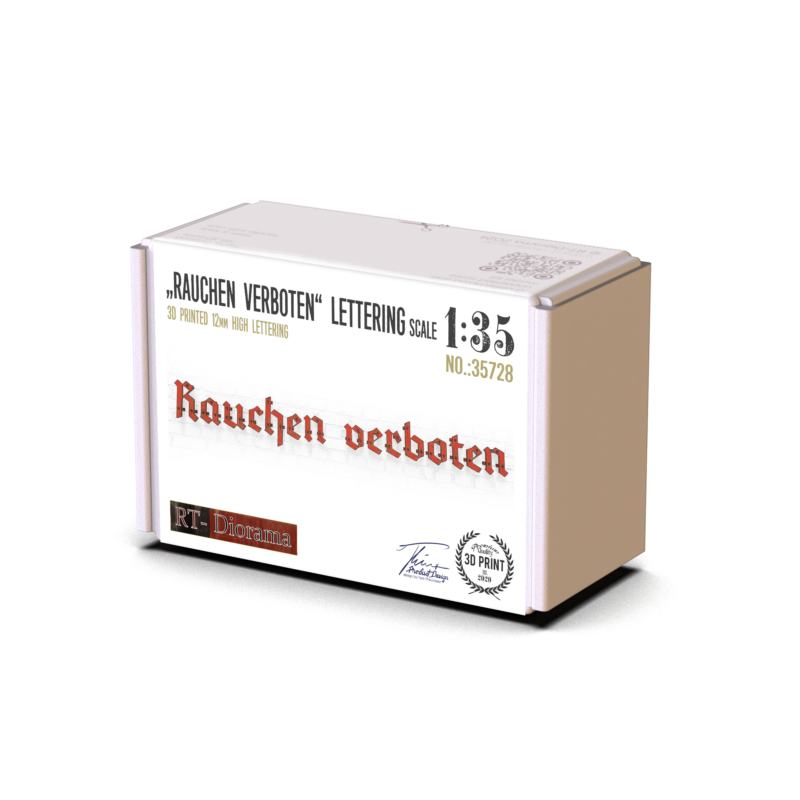 Letters Set 3 "Rauchen Verboten" (Smoking prohibited) – product image