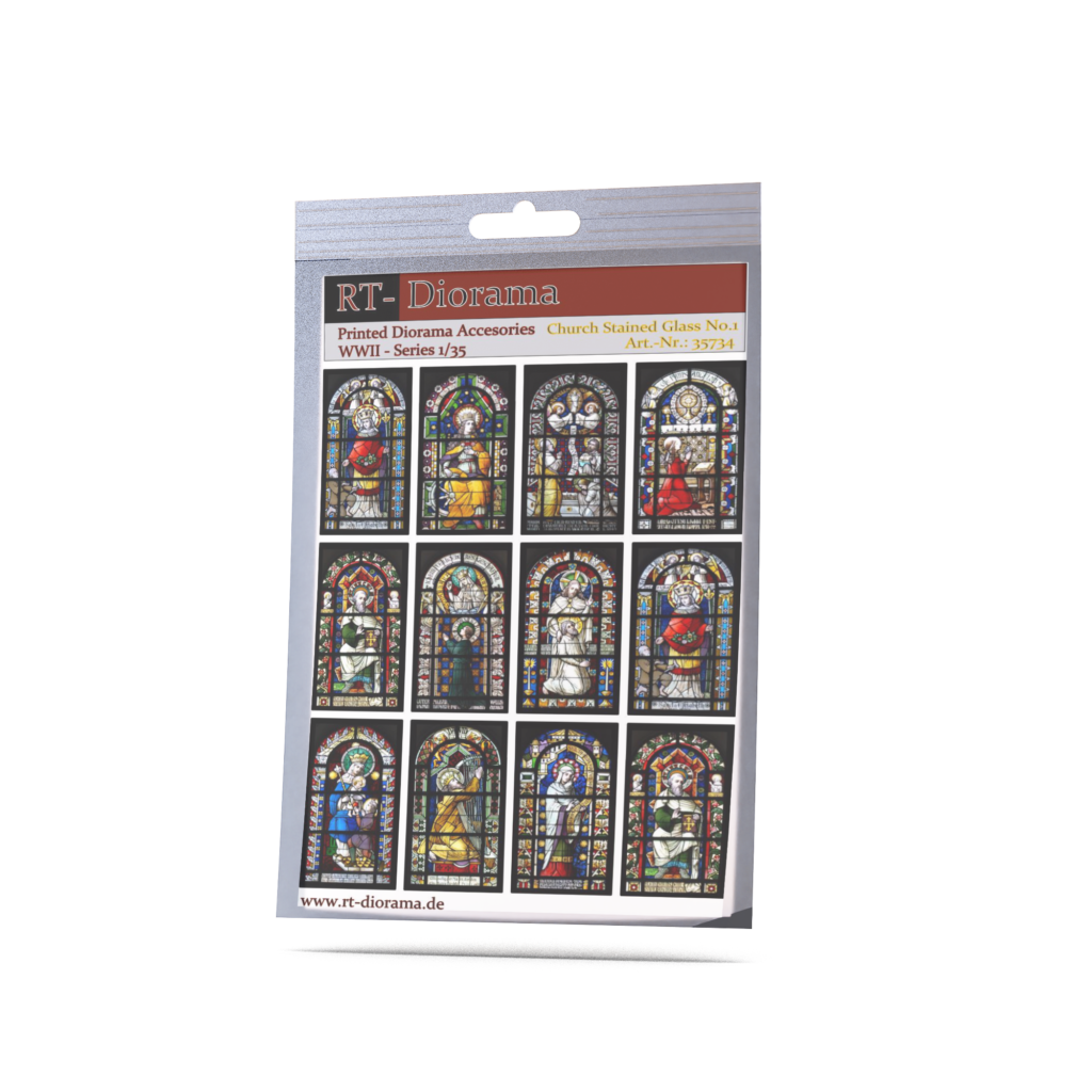 Romanic church stained glass windows No.1 – product image