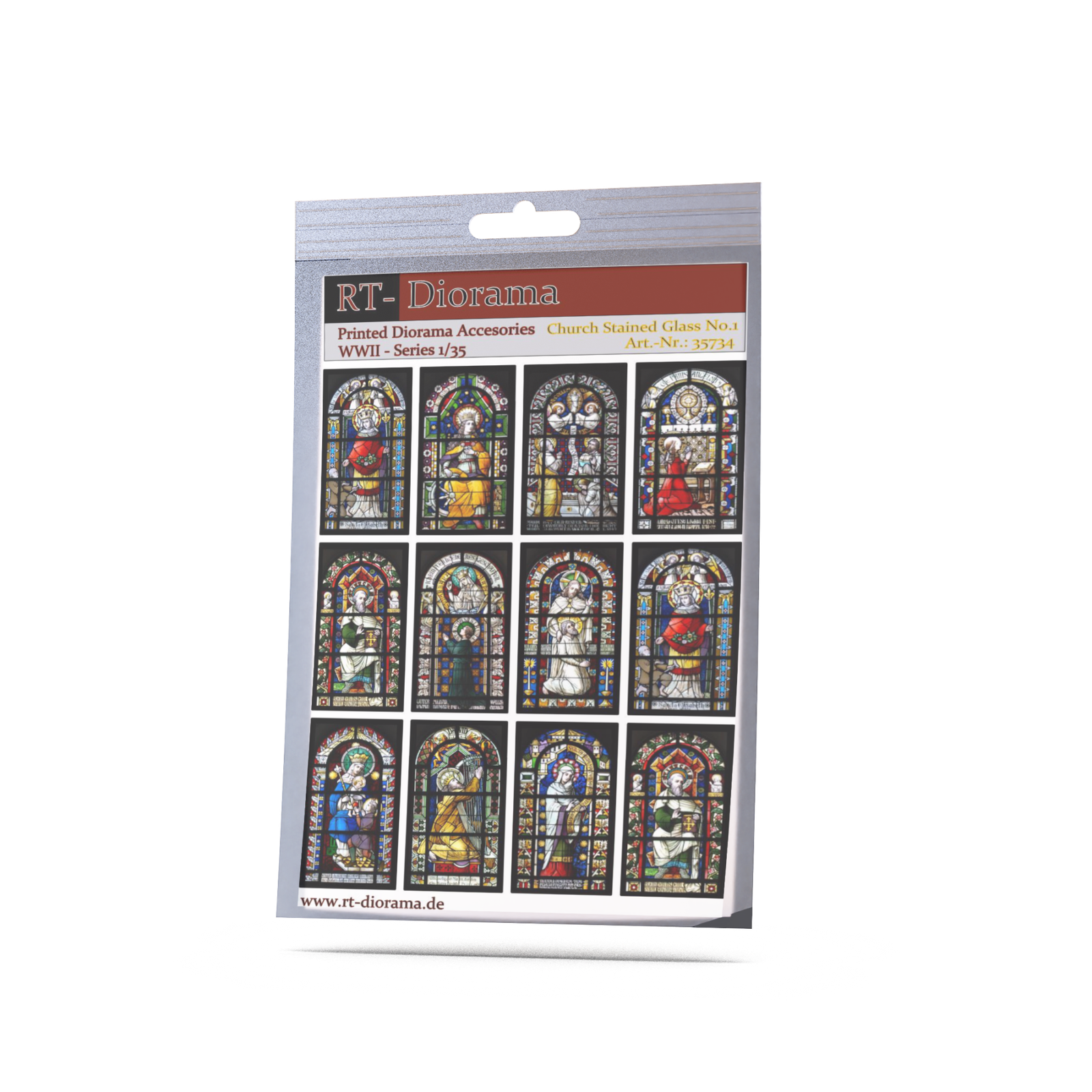 Romanic church stained glass windows No.1 – product image
