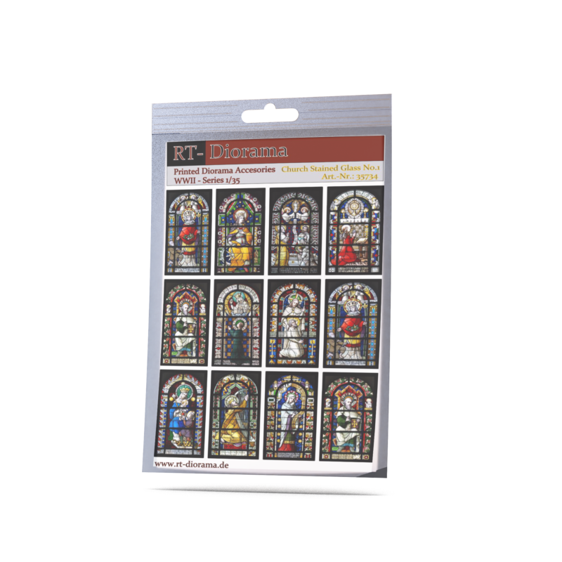 Romanic church stained glass windows No.1 – product image