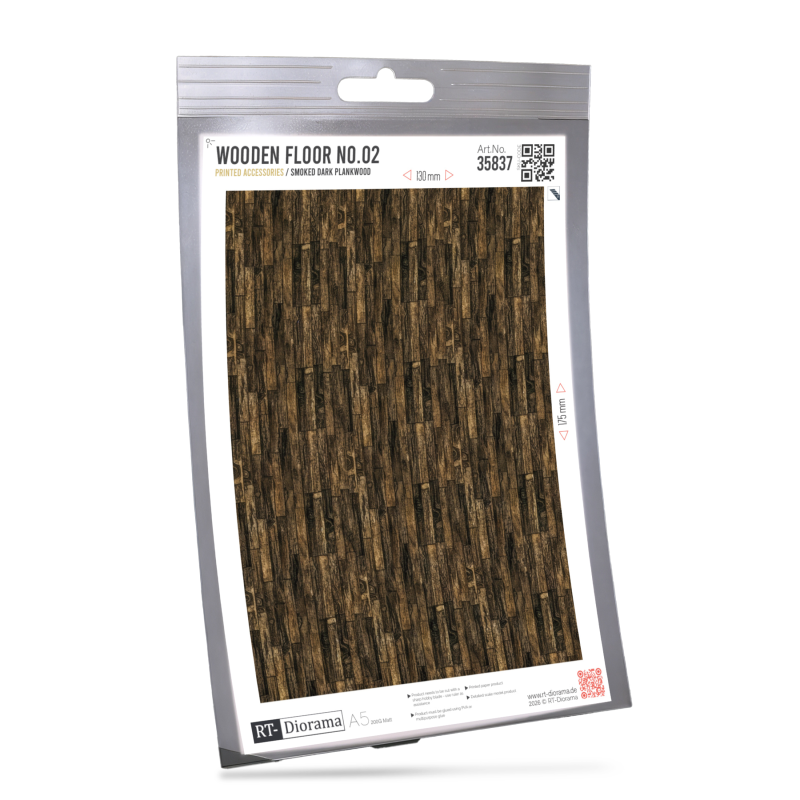 Wooden Floor No.02 – Smoked Dark Plankwood – product image