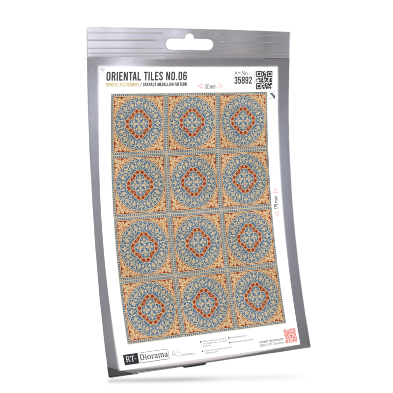 Oriental Tiles No.06 – Granada Medallion Pattern – product image