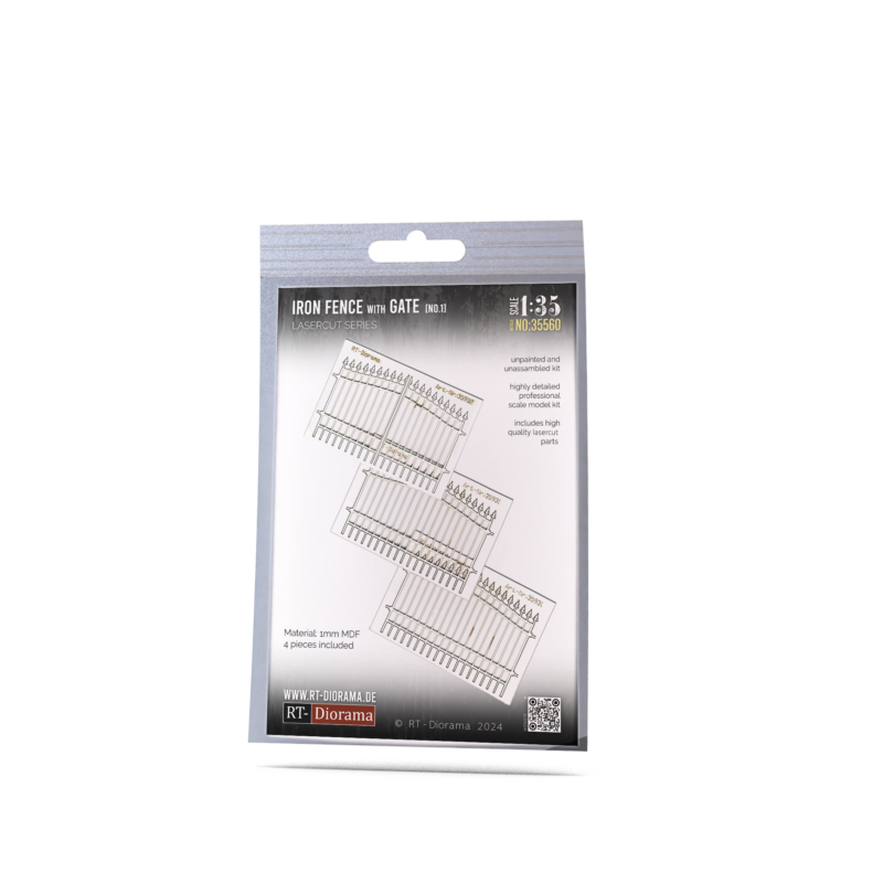 Iron Fence w. Gate No.1 – product image