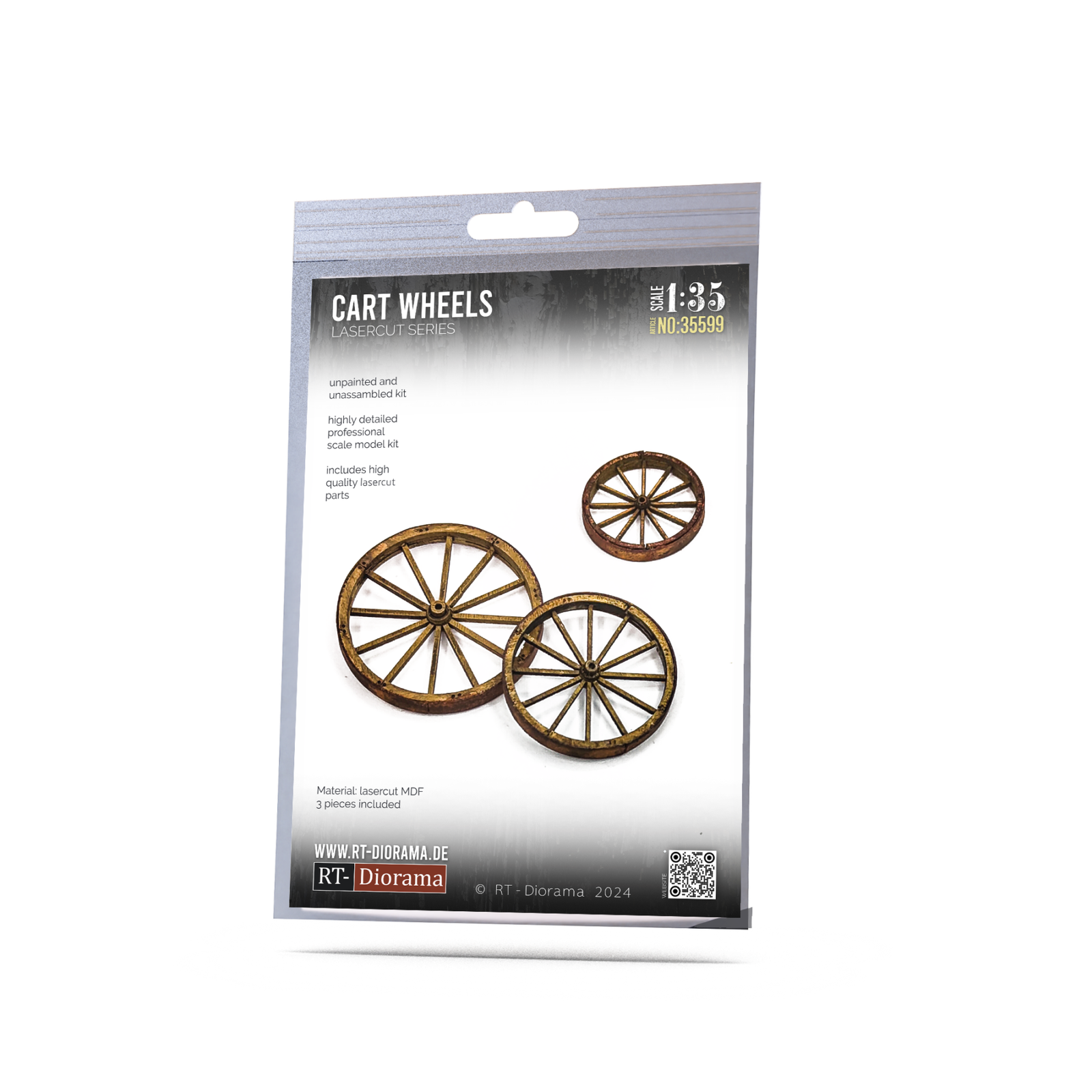 Cart wheels (3pcs.) – product image