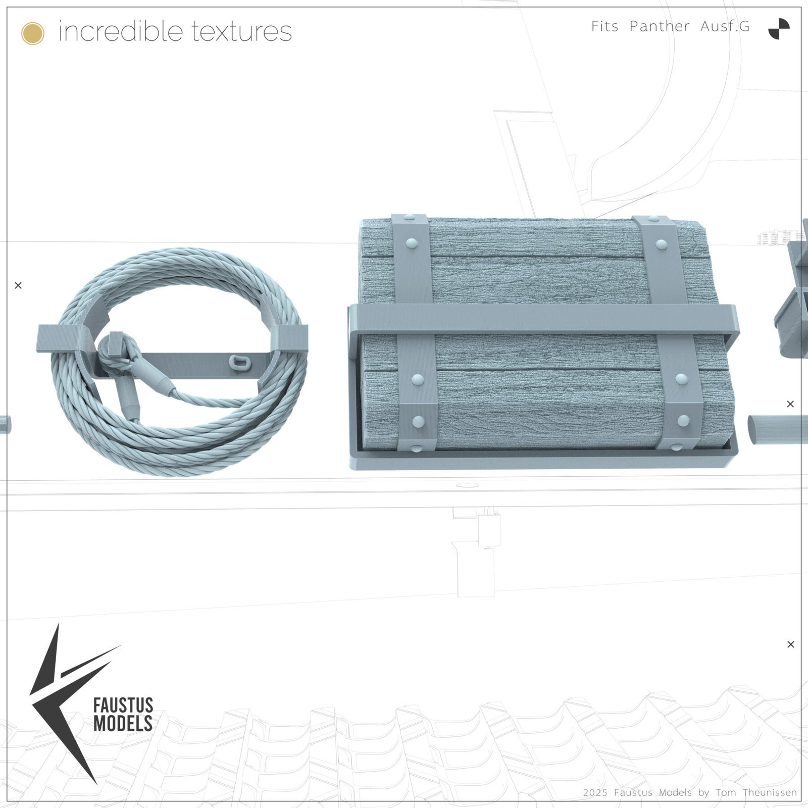 Panther Ausf.G Tool Racks Factory New - Image 8