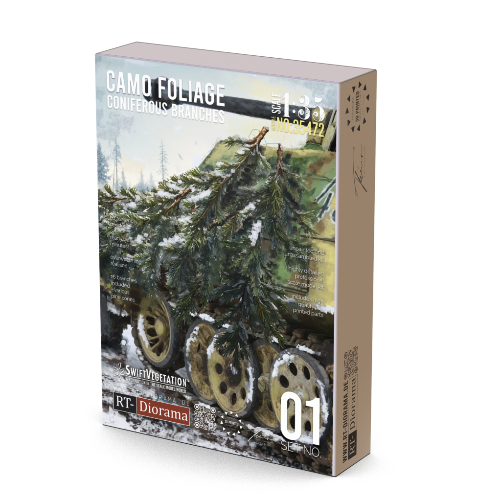 Coniferous Branches Camo Foliage RT Diorama coniferous-branches-camo-foliage-rt-diorama