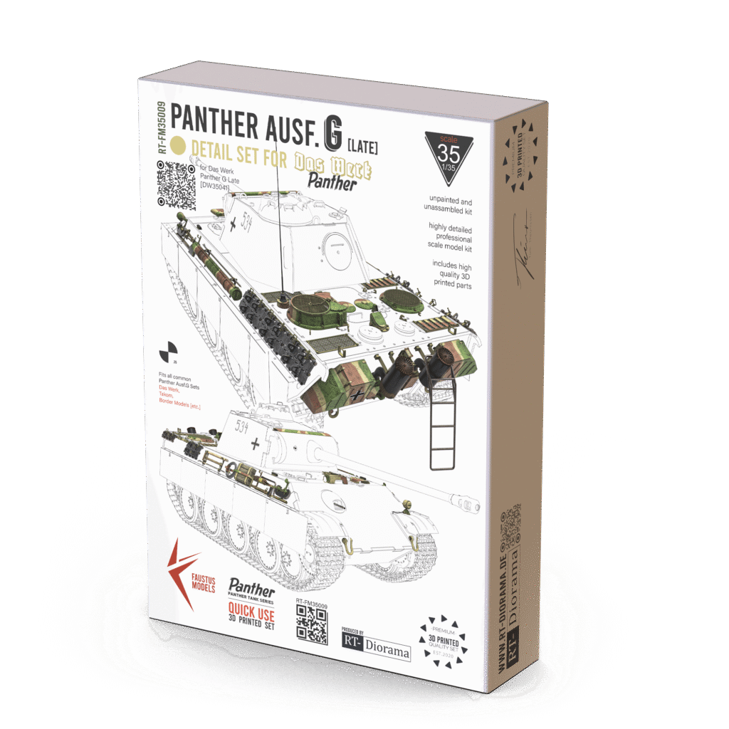 Panther Ausf.G [MNH-Late] Detail Set for Das Werk - RT-Diorama